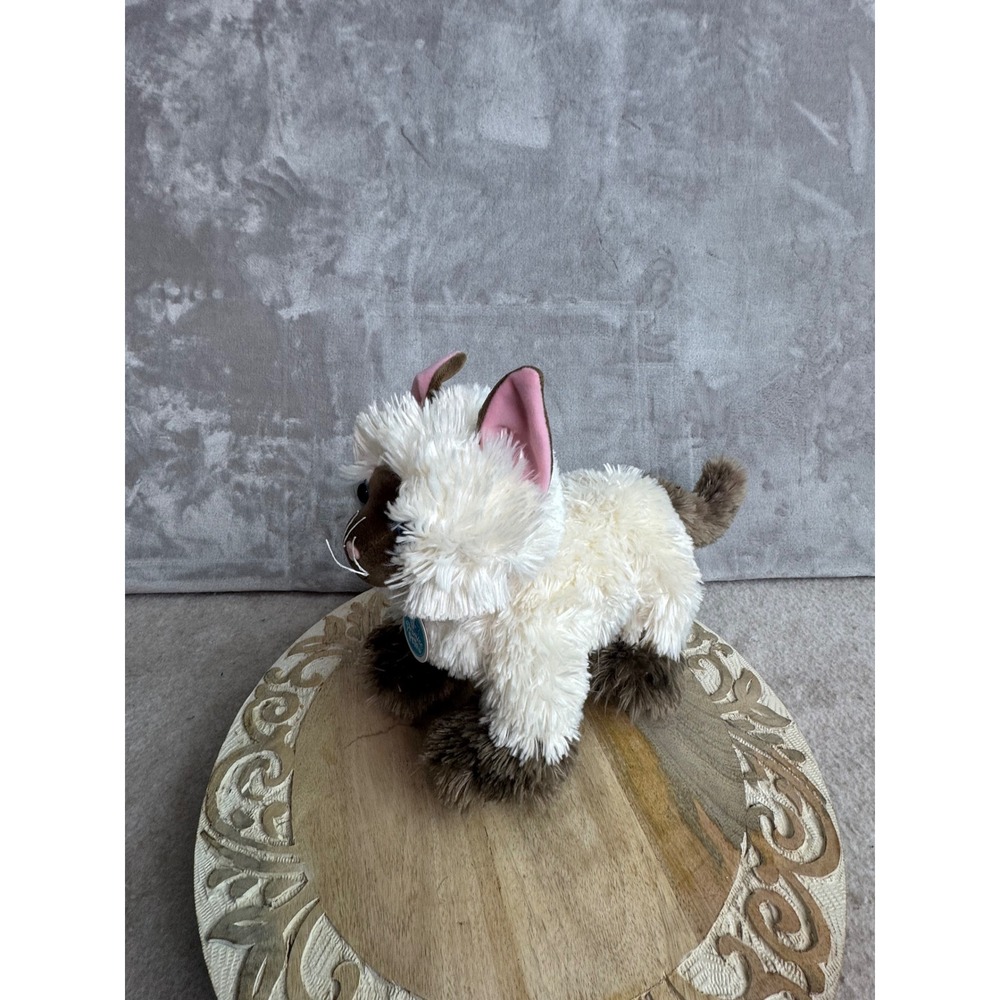 Build-A-Bear Promise Pets Siamese Cat Plush Cream Brown Blue Eyes Standing 10in